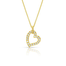 Load image into Gallery viewer, Diamond and Yellow Gold Pendant Heart of Gold - Goldhaus &amp; Alexander Jewelry Design
