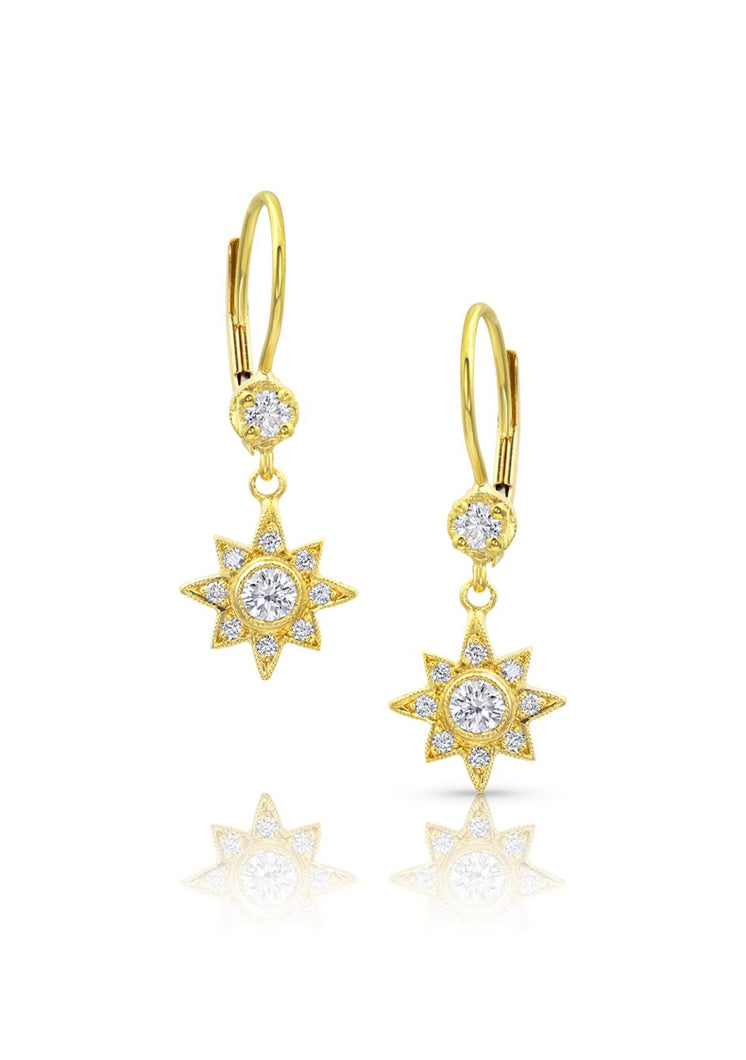 Diamond and Gold Earrings -Heavenly - Goldhaus & Alexander Jewelry Design