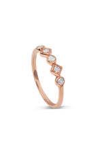 Load image into Gallery viewer, 18K rose Gold and Diamond Ring