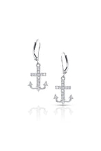 Load image into Gallery viewer, White Gold and Diamond Anchor Earring - Goldhaus &amp; Alexander Jewelry Design